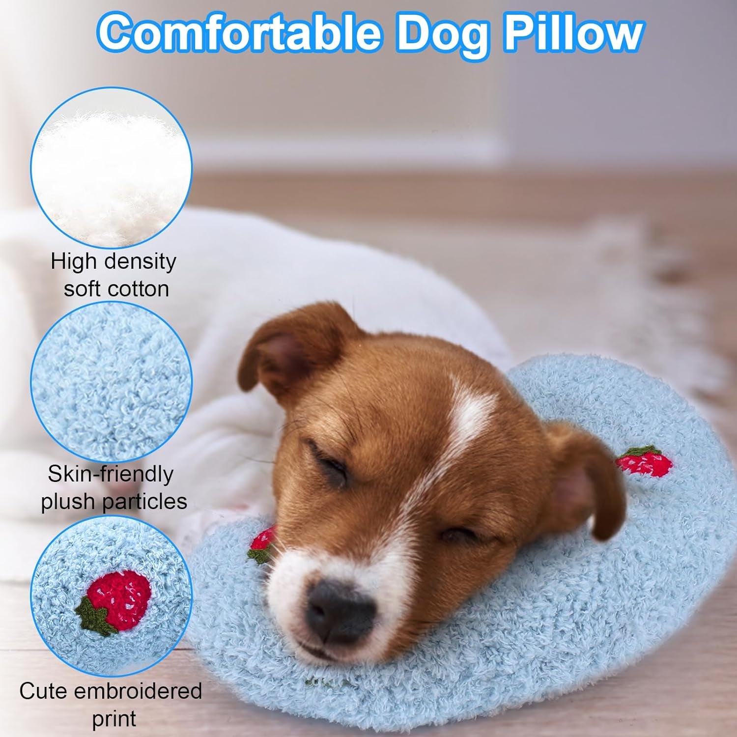 Ultra Soft Dog Calming Pillow, High Density Anxiety Relief Pillow, Improves Sleep for Dogs