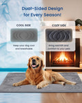 Large Dog Cooling Mat - Reversible Silicone Pet Cooling Pad, Durable & Washable, Ideal for Hot & Cold Use