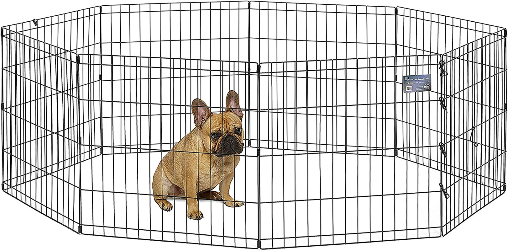 Midwest Foldable Metal Dog Exercise Pen – Portable Pet Playpen, Durable & Secure Outdoor/Indoor Dog Exercise Enclosure