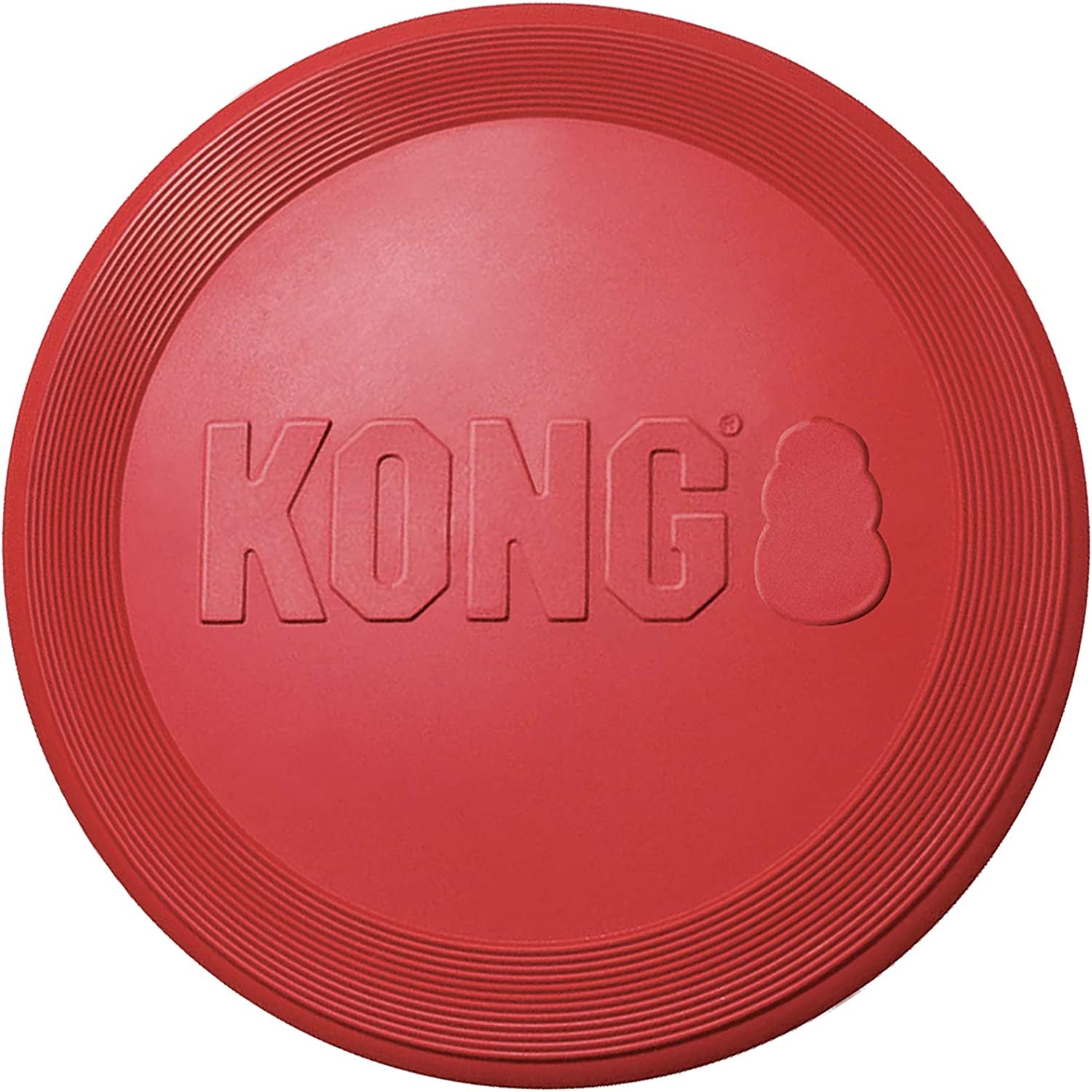 KONG Flyer: Durable Rubber Flying Disc, Outdoor Dog Toy for Fetch, Medium/Large Dogs