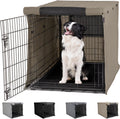 Gorilla Grip Heavy Duty Dog Crate Cover - Privacy Cover with Mesh Windows, Fits 30