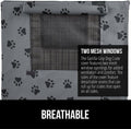 Gorilla Grip Heavy Duty Dog Crate Cover - Privacy Cover with Mesh Windows, Fits 30