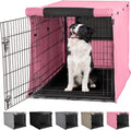 Gorilla Grip Heavy Duty Dog Crate Cover - Privacy Cover with Mesh Windows, Fits 30