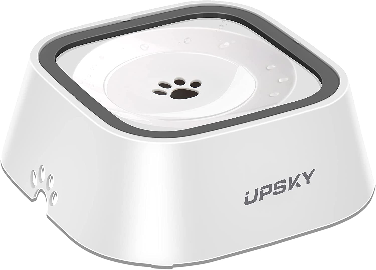 UPSKY Dog Water Bowl 35Oz: No-Spill, No-Drip Slow Feeder, Non-Slip for Dogs and Cats