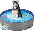 Foldable Medium Dog Pool, Collapsible Bath for Dogs & Kids, PVC, 40