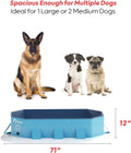 Peteast Foldable Dog Pool, Scratch Resistant, Octagonal, 71