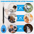 OYEFLY Dog Training Clicker 2-Pack: With Wrist Strap, Lightweight, Blue and White