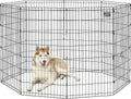 Midwest Foldable Metal Dog Exercise Pen – Portable Pet Playpen, Durable & Secure Outdoor/Indoor Dog Exercise Enclosure