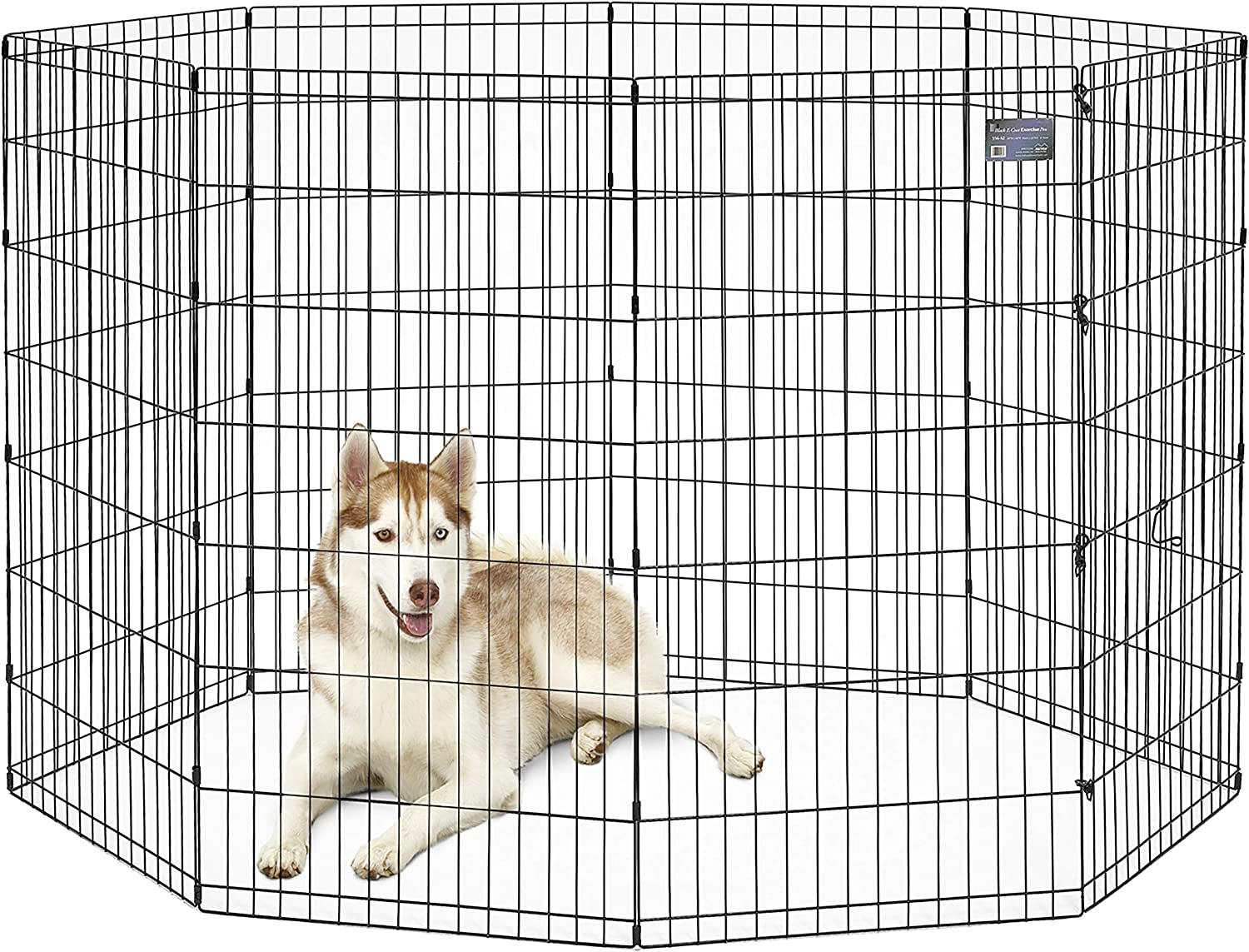 Midwest Foldable Metal Dog Exercise Pen – Portable Pet Playpen, Durable & Secure Outdoor/Indoor Dog Exercise Enclosure