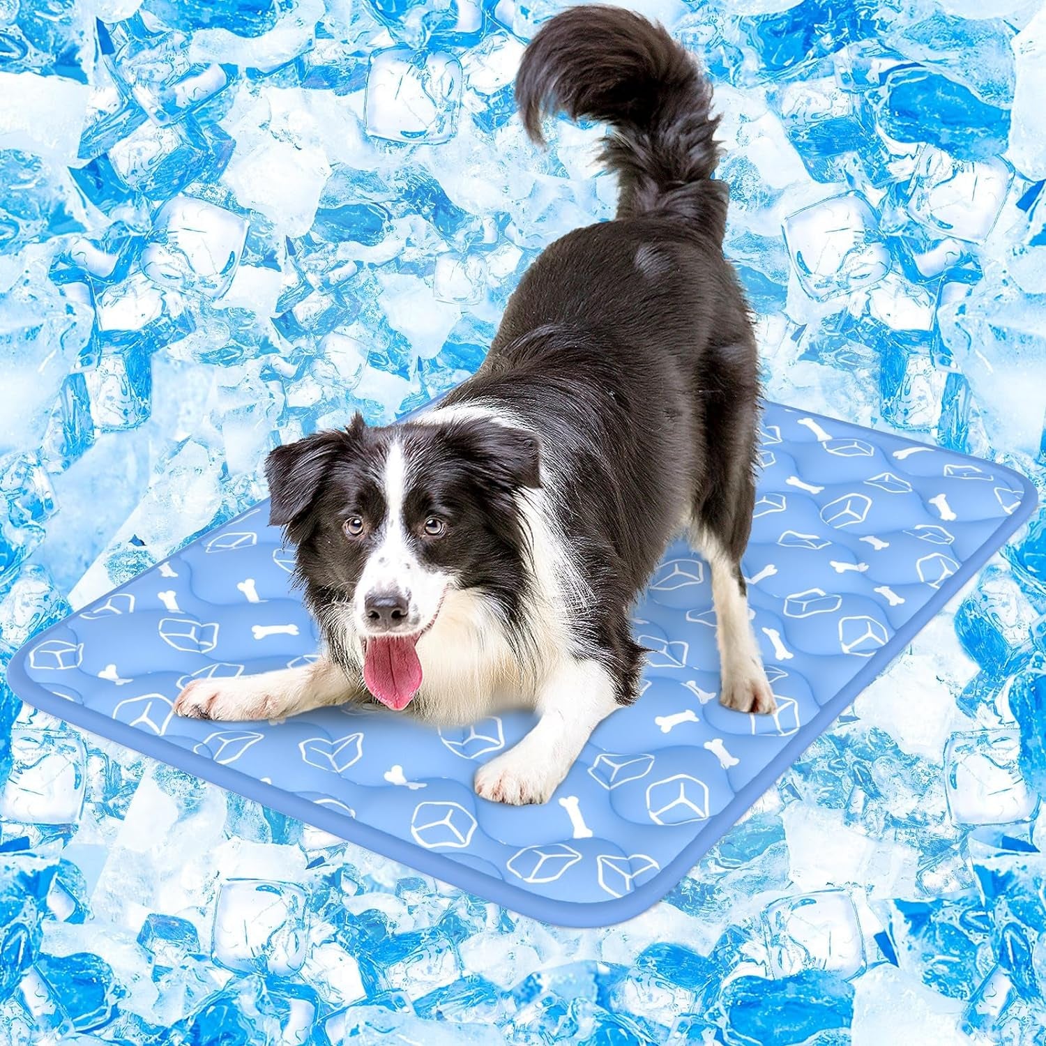 Cooling Mat for Extra Large Dogs - Waterproof & Washable Mat with Color-Changing Arc-Chill Cooling Fiber