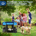 Foldable Dog Playpen with Water-Resistant Shade Cover - Portable Exercise Tent, Indoor/Outdoor Travel Crate