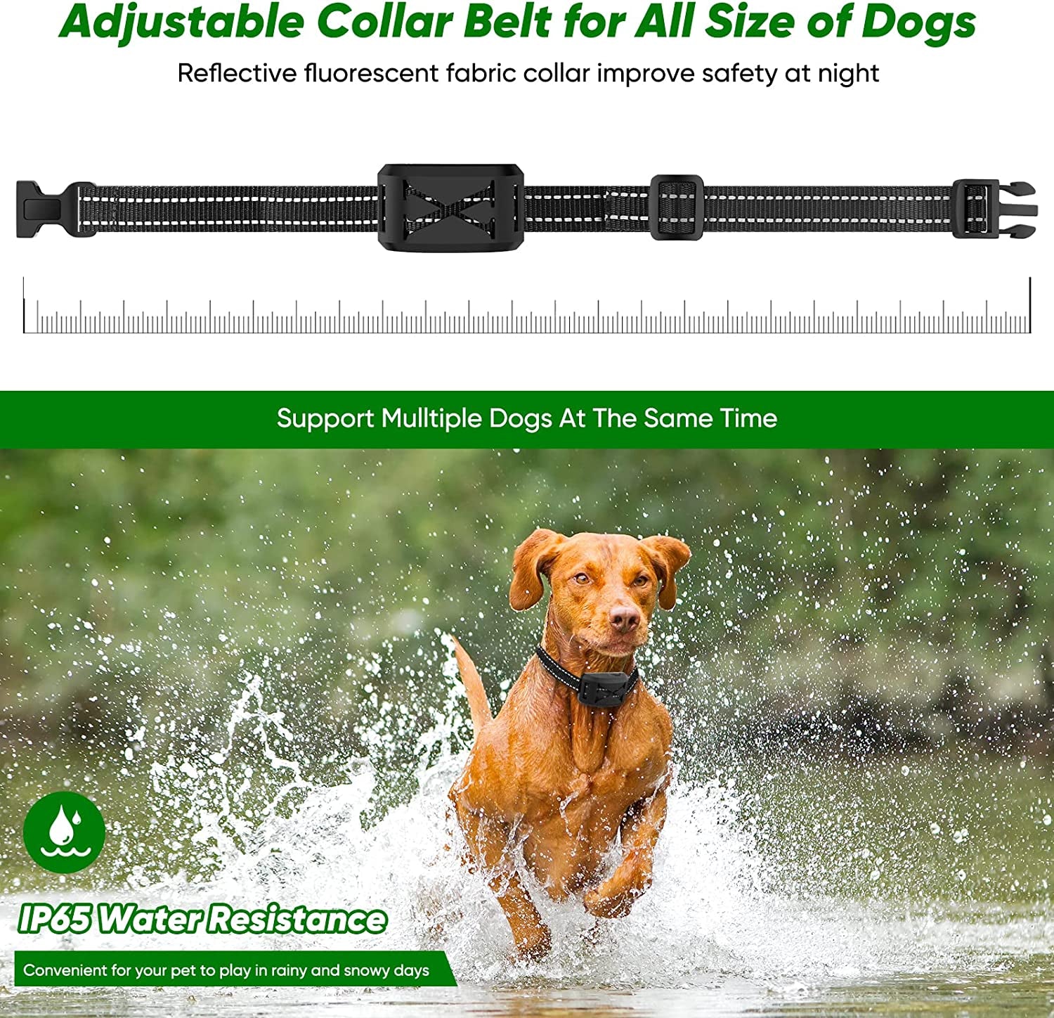 Wireless Dog Fence – 2-Dog Electric Fence System with Shock Training Collars, Vibration & Shock Settings