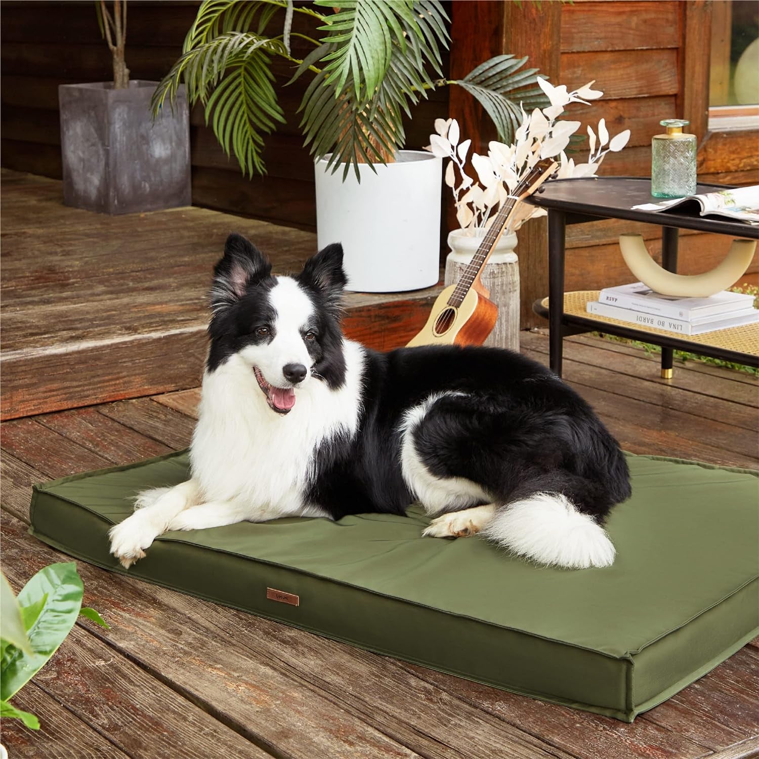 Lesure Outdoor Waterproof Orthopedic Dog Bed, Large, Washable - Oxford Fabric