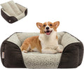 Miguel Washable Dog Bed with Removable Cushion – Easy-to-Wash Small Dog Sofa Bed, Anti-Slip Bottom & Bolstered Calming Cuddle Design