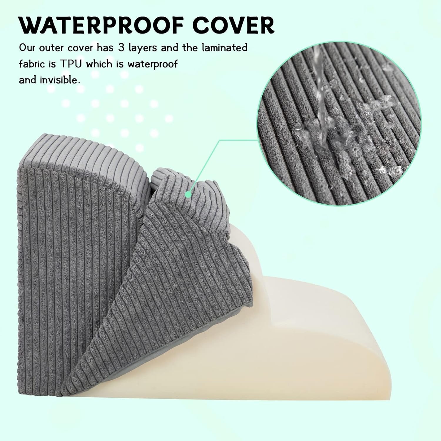 Dog Stairs & Steps 4-Layer, High-Density Foam, Waterproof, 20" High for Pets