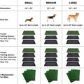 PETMAKER Artificial Grass Puppy Pee Pad with Tray – Reusable Multi-Layer Dog Potty Training Pad for Small Dogs