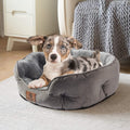 Multi-Pet Round Bed for Small Dogs: Extra Soft, Water-Resistant, Machine Washable, 20