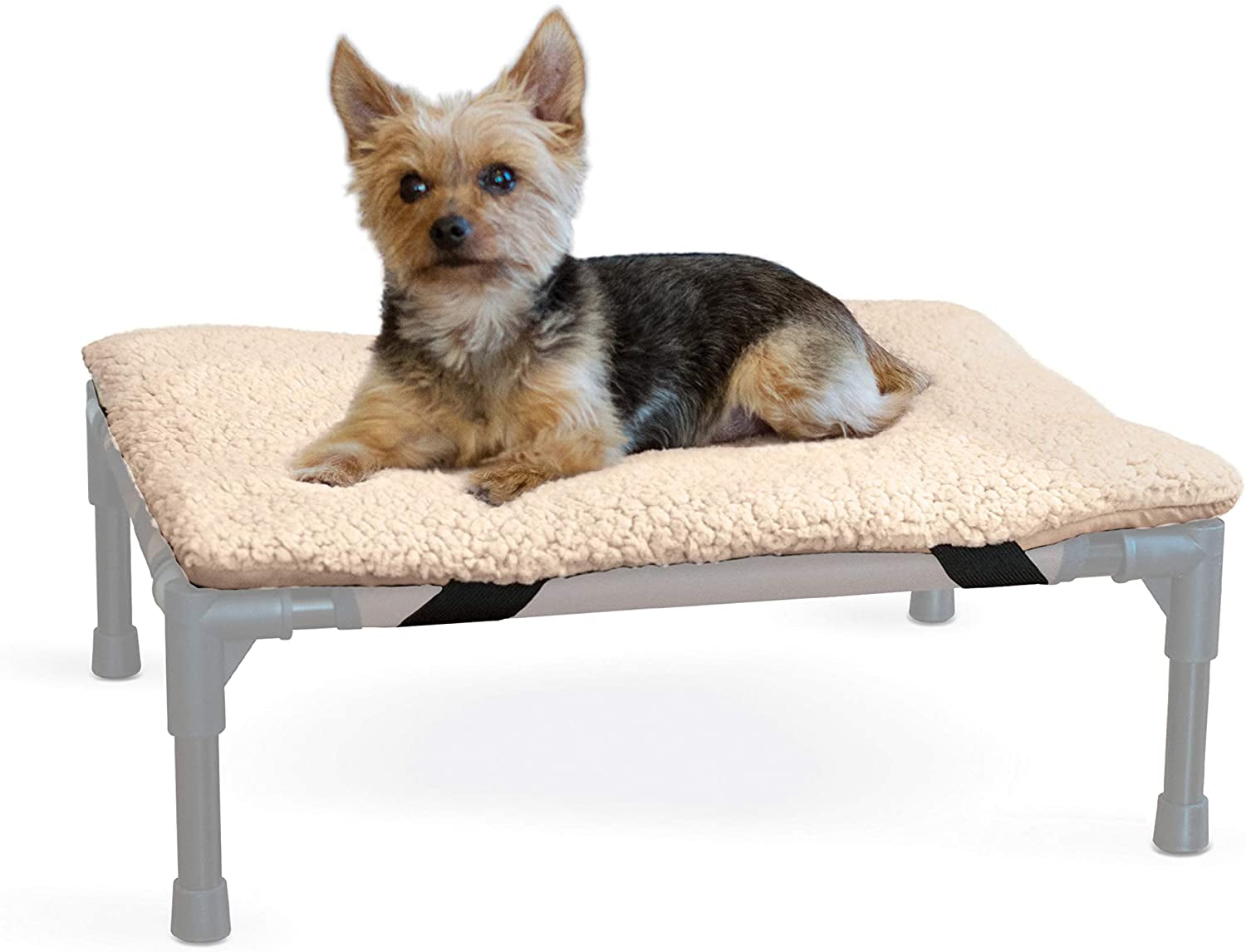 K&H Pet Products Dog Cot Microfleece Pad, Washable, Large - 42"x30", Tan