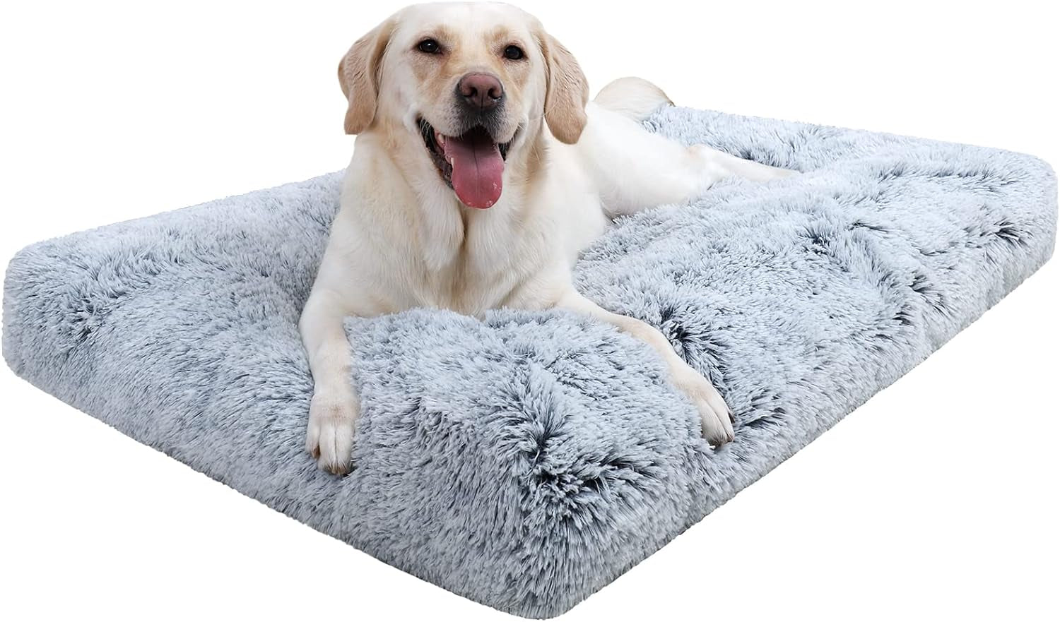 Orthopedic Dog Bed - Large, Washable Cover, Waterproof, Non-Slip, 35x23 Inches, Dark Grey