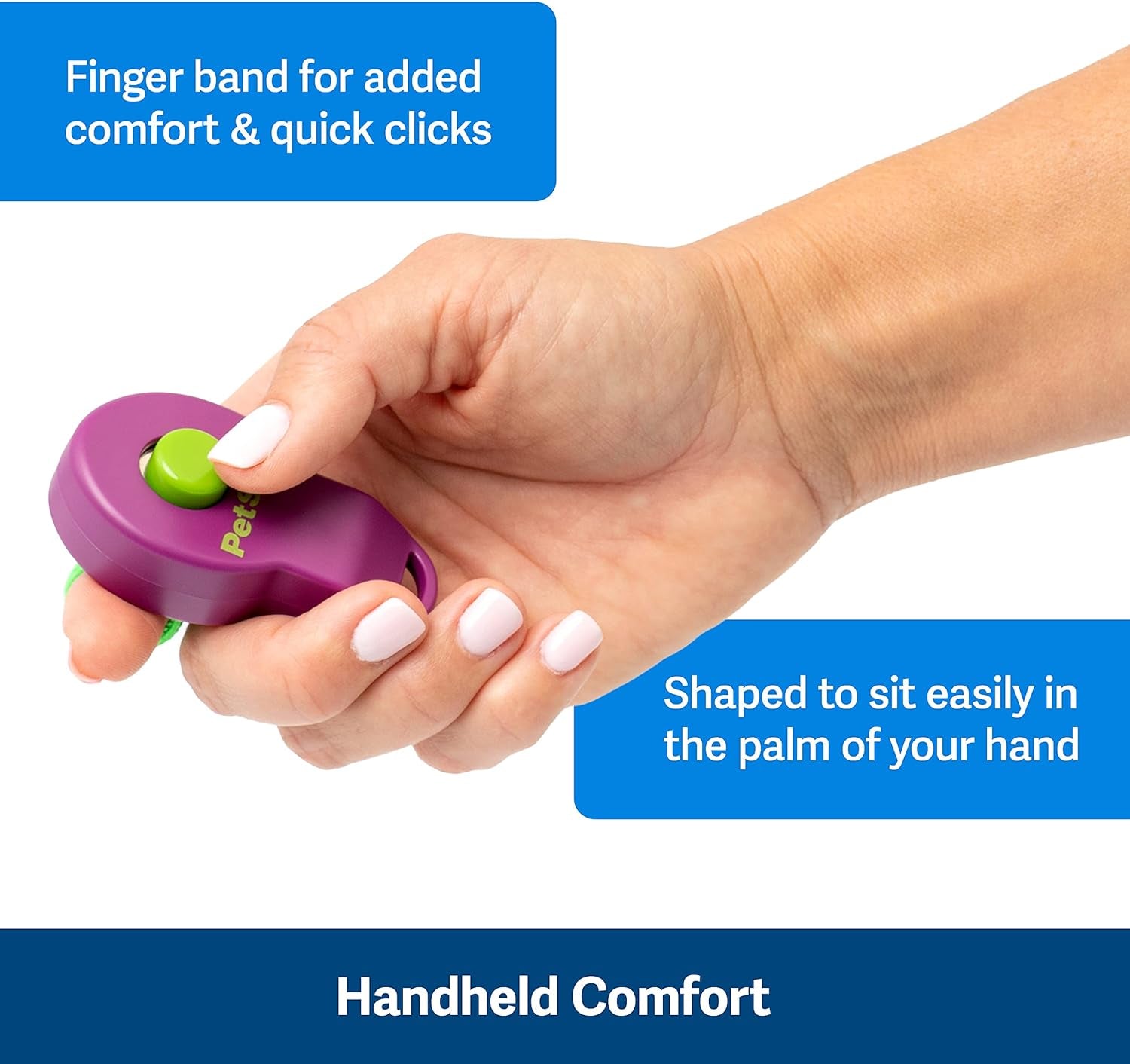 Petsafe Clik-R Training Clicker for Dogs: Enhance Positive Behavior, Includes Training Guide, Purple or Blue