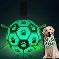 Dog Soccer Ball with Tug Straps, Interactive, Water Toy for Small & Medium Dogs - 6