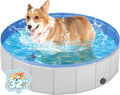 Foldable Medium Dog Pool, Collapsible Bath for Dogs & Kids, PVC, 40