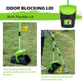 Pooper Scooper Swivel Bin & Rake Kit with Adjustable 36.6