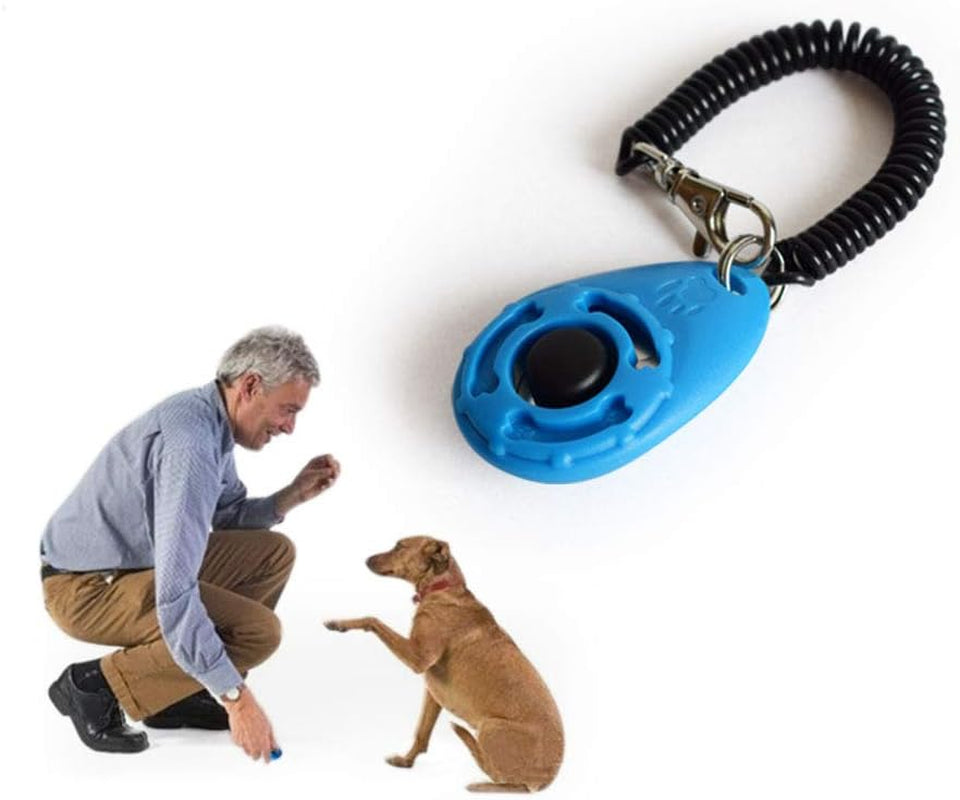 Ruconla 4 Pack Dog Training Clicker with Wrist Strap, Pet Training Clicker Set