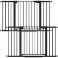 Cumbor Extra Wide Baby & Dog Gate - Walk Thru Auto-Close Gate for Stairs & Doorways, Easy Install