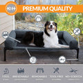 K&H Pet Products Bolster Dog Cot - Cooling, Elevated Bed with Removable Bolsters, Large 30