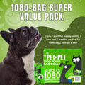 Dog Poop Bags - 38% Plant-Based, Leak-Proof, Unscented Waste Bags, Extra Thick