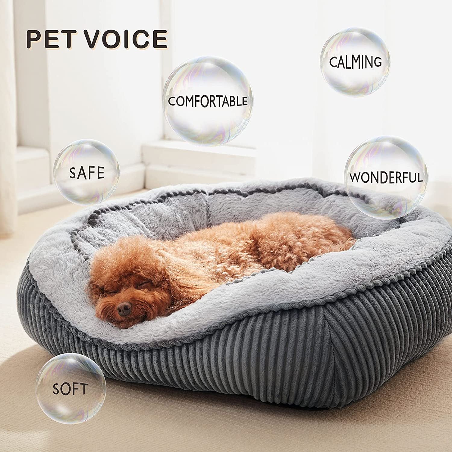 Luxury Orthopedic Dog Sofa Bed - Wide Side Design, Washable, Anti-Slip for All Dog Sizes