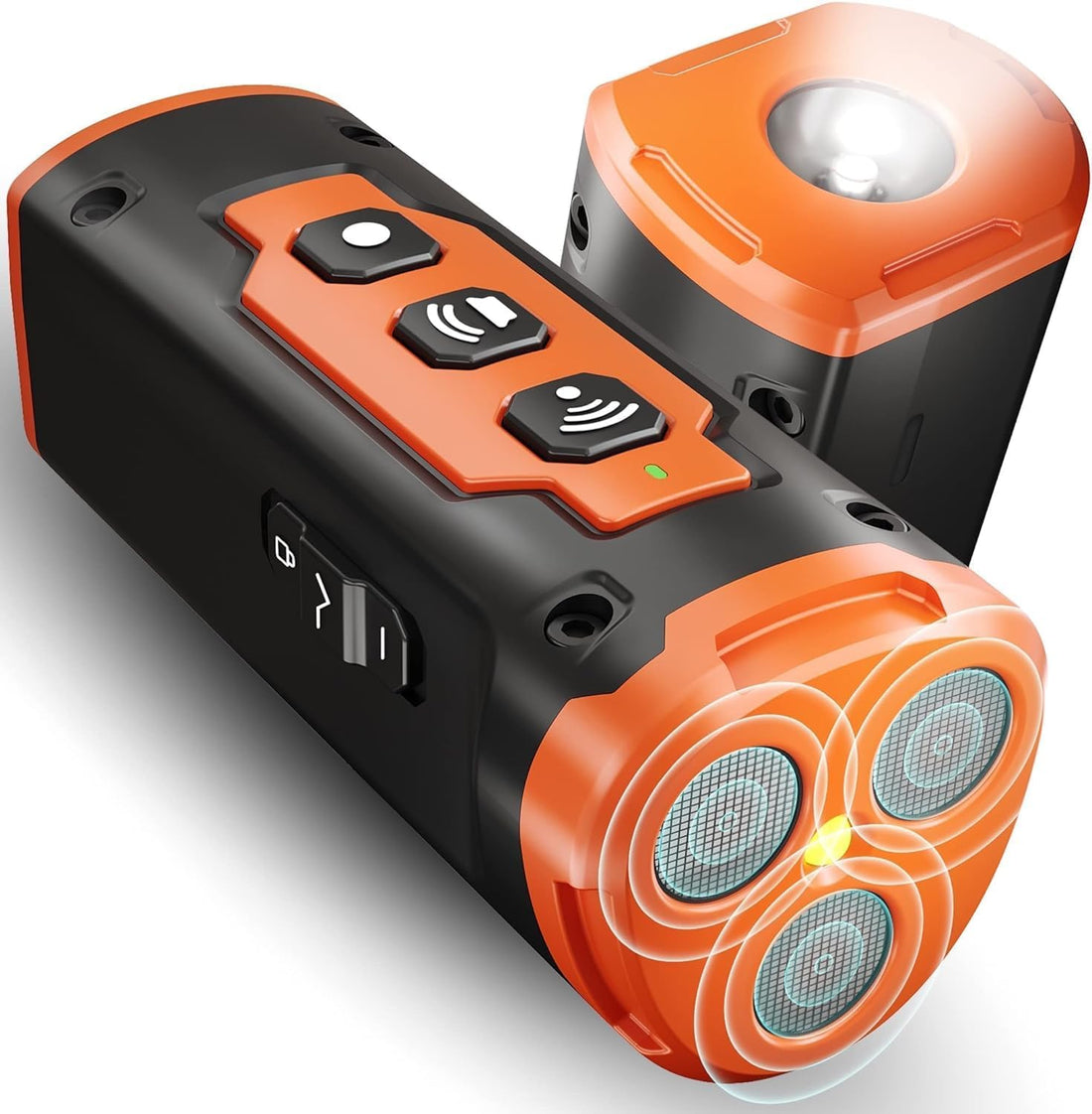 NPS Sonic Bark Deterrent Device: 50Ft Range, 3 Emitters, Rechargeable, Indoor & Outdoor