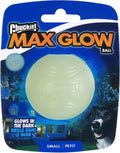 Chuckit! Max Glow Ball Dog Toy, Large - 3 Inch Diameter, for Dogs 60 to 100lbs