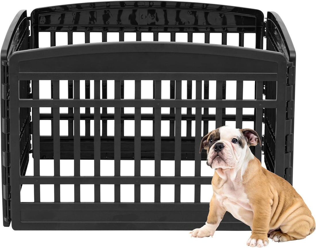 4-Panel Dog Playpen – Foldable Indoor/Outdoor Puppy Playpen with Door, Customizable and Easy to Store, Various Sizes & Colors