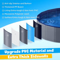 Niubya Foldable Dog Pool, Hard Plastic, Collapsible, 64x12