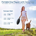 Foldable Dog Playpen with Water-Resistant Shade Cover - Portable Exercise Tent, Indoor/Outdoor Travel Crate