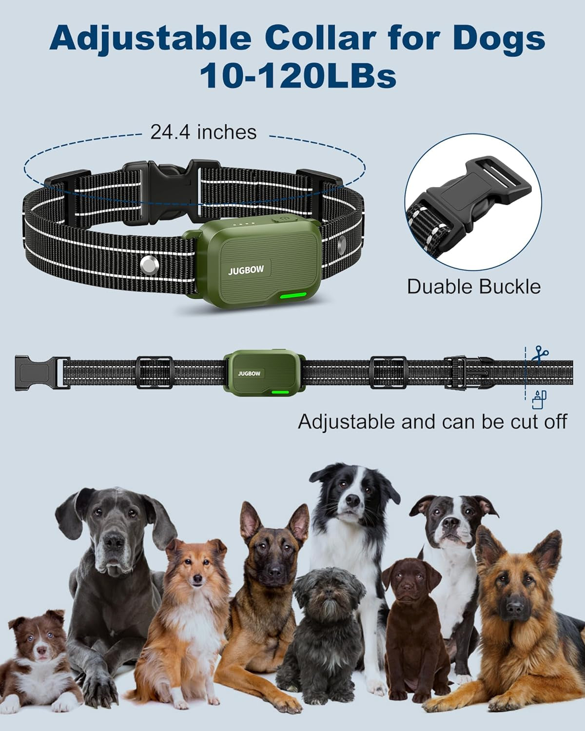 Advanced Waterproof Dog Shock Collar: 3300FT Range, 4 Training Modes, Rechargeable