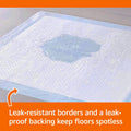 Leak-Proof Puppy Pee Pads with 5-Layer Quick-Dry Surface – Standard Absorbency Potty Training Pads, Various Quantities in Blue & White