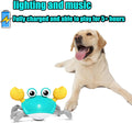 HONGID Interactive Crawling Crab Dog Toy – Escaping Toy with Obstacle Sensor, Lights & Sounds