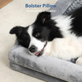 XL Washable Dog Bed with L-Shaped Bolster and Non-Skid Bottom for Large Dogs - 40x32 Inch