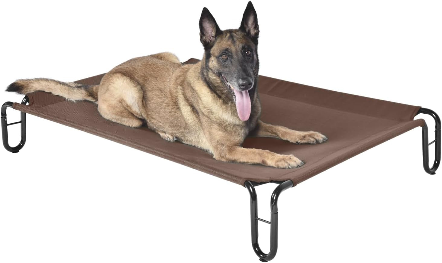 Elevated Outdoor Dog Bed, Raised, Waterproof, Breathable Teslin Mesh, Non-Slip, Up to 65lbs