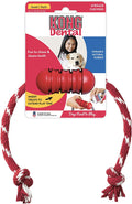 KONG Dental Chew Toy with Rope – Durable Natural Rubber Toy for Dogs, Cleans Teeth & Gums, Satisfies Chewing Instincts, Can Be Stuffed