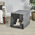 New World 30-Inch Dog Crate Comfort Kit - Matching Dog Bed & Crate Cover - Fits Midwest & New World Crates, Gray