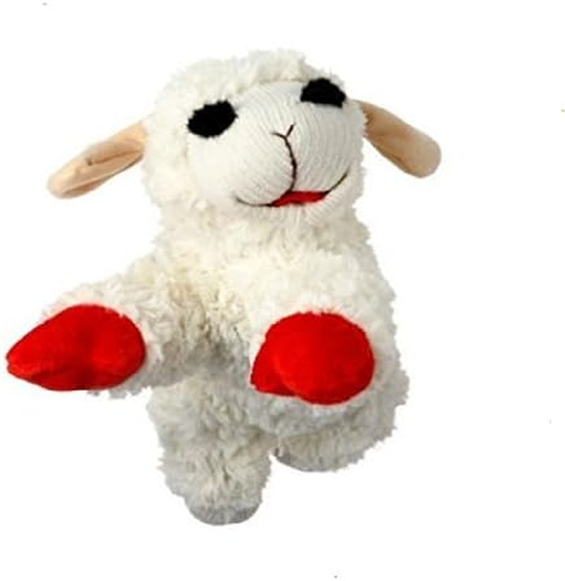 Multipet Plush Dog Toy, Lambchop, 10" Regular, White, Large