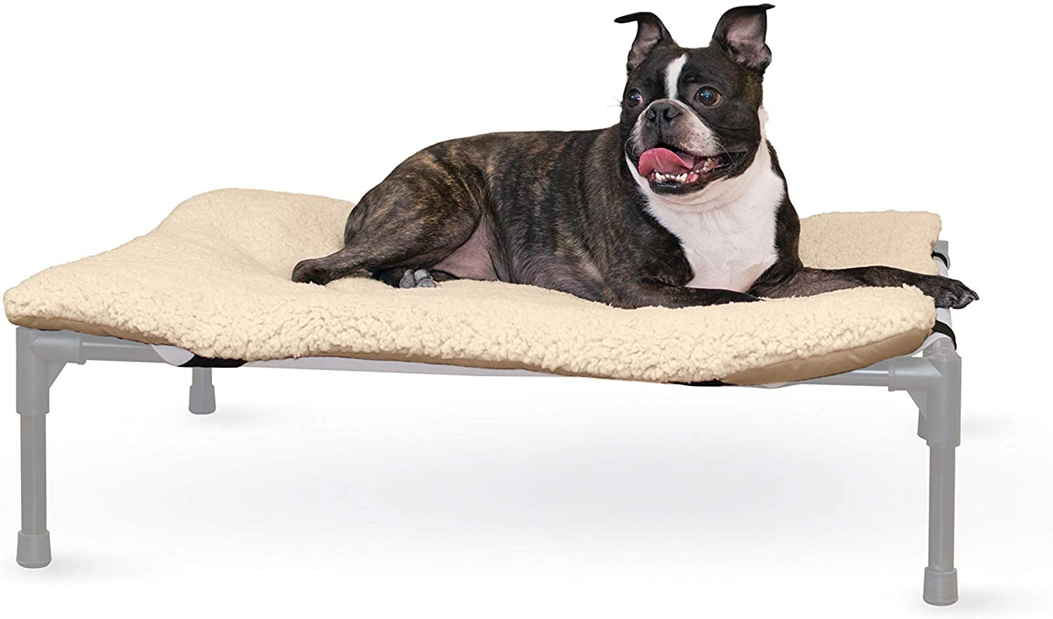 K&H Pet Products Dog Cot Microfleece Pad, Washable, Large - 42"x30", Tan