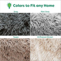 Furhaven Waterproof Plush Throw Blanket – Soft Calming Faux Fur & Velvet Washable Pet Blanket for Dogs, Mist Gray, Medium