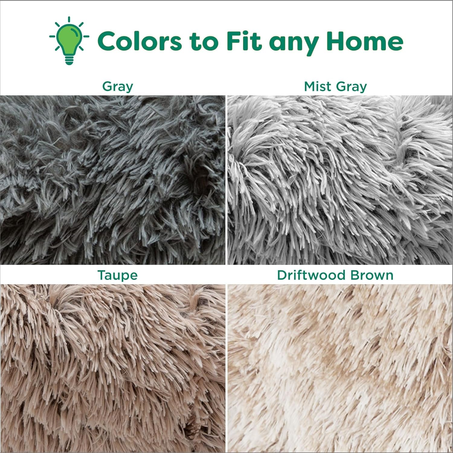 Furhaven Waterproof Plush Throw Blanket – Soft Calming Faux Fur & Velvet Washable Pet Blanket for Dogs, Mist Gray, Medium