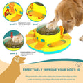 Interactive Slow Feeder Dog Puzzle Toys: 2-Level IQ Enhancing Treat Dispenser for All Breeds