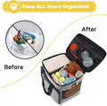 6-Piece Dog Travel Kit: Includes 2 Food Containers, Organizer, 2 Bowls, Treat Pouch